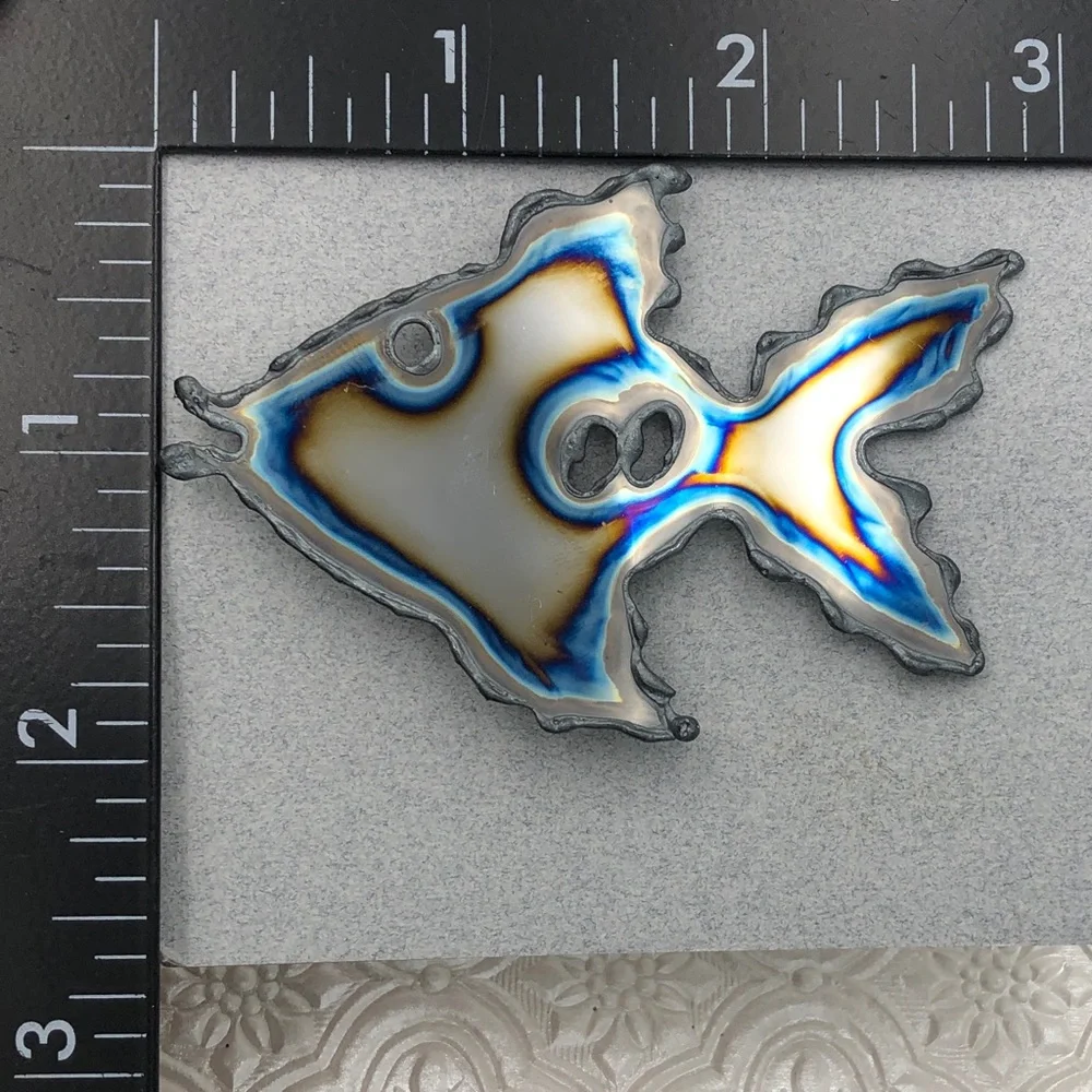 🌼 Tropical Fish Metal Artesian Handmade Pin Brooch